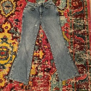 Split Hem Flare Jeans